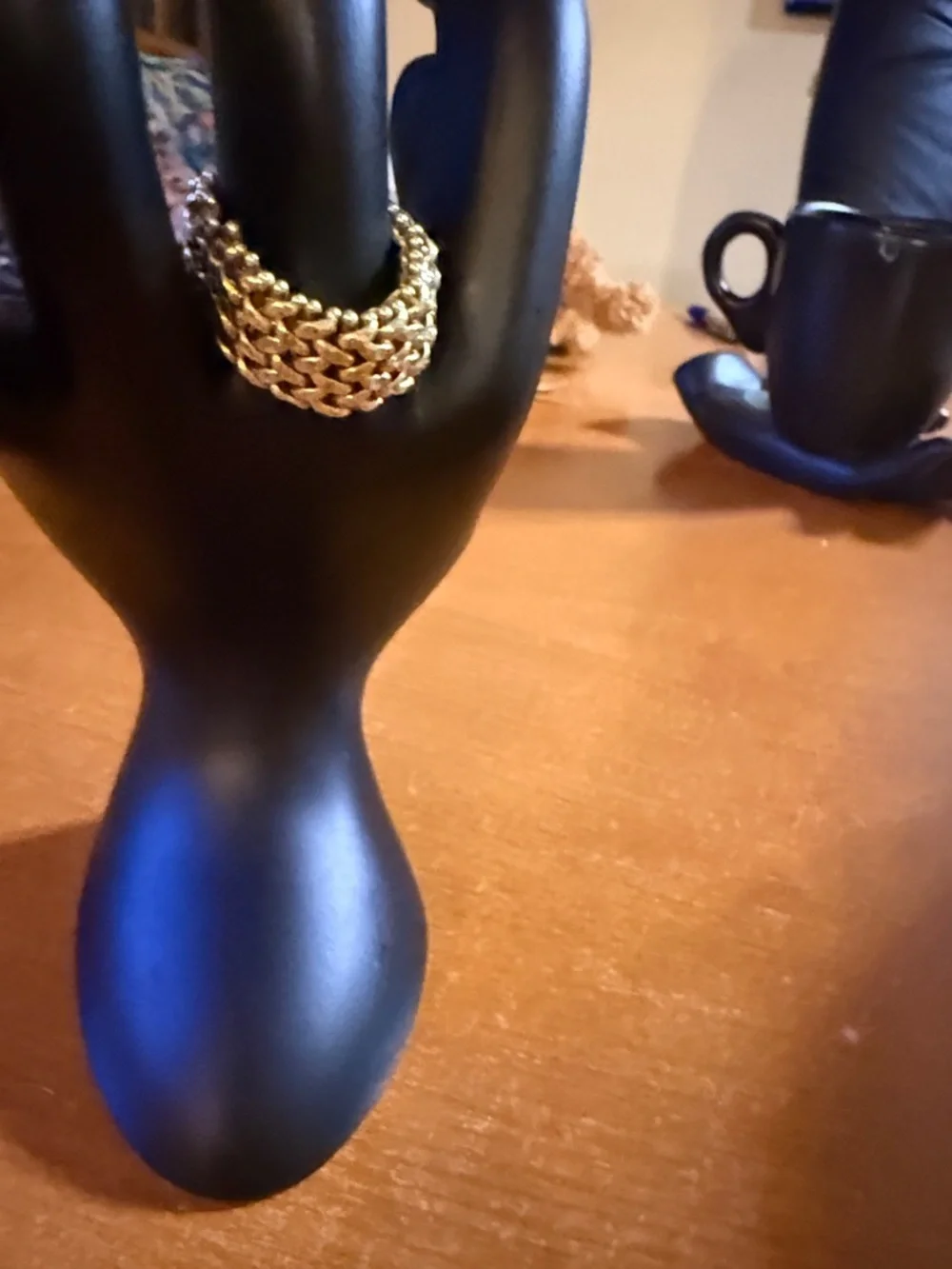 Flexible Wear Braided Gold Ring. Statement Ring for Women - Picture 4 of 16